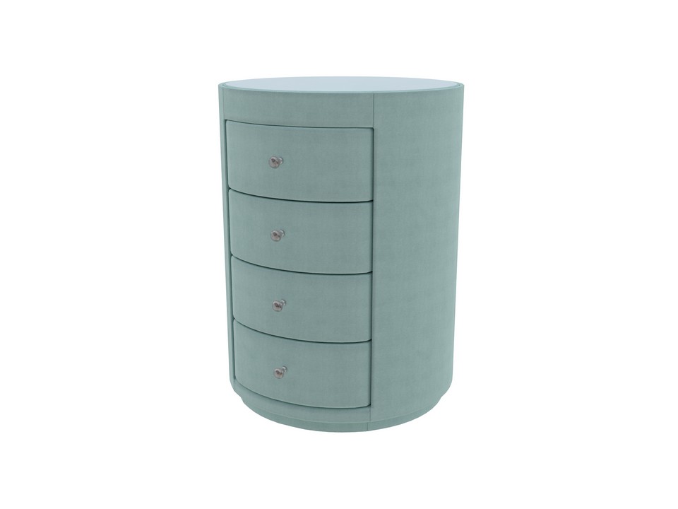 Тумба Verda Classic (Ткань: Микровелюр Marino 23 Мятный) 51x53